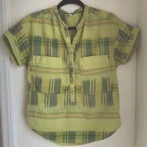 Anthropologie (Pilcro and the Letterpress) Checked Short-Sleeve Shirt